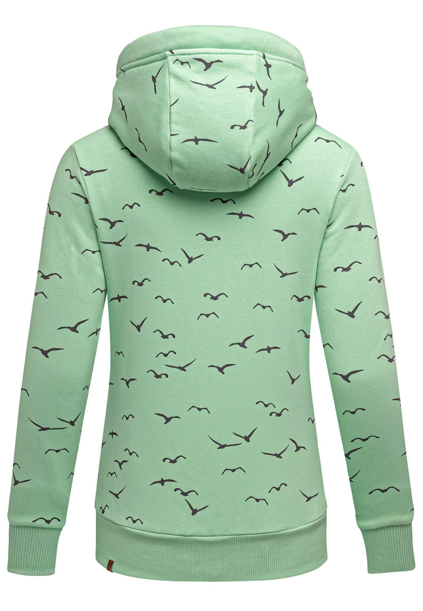 REPUBLIX Kapuzenpullover HARVA Damen Kapuzenpullover Print Sweatjacke Pullover Hoodie