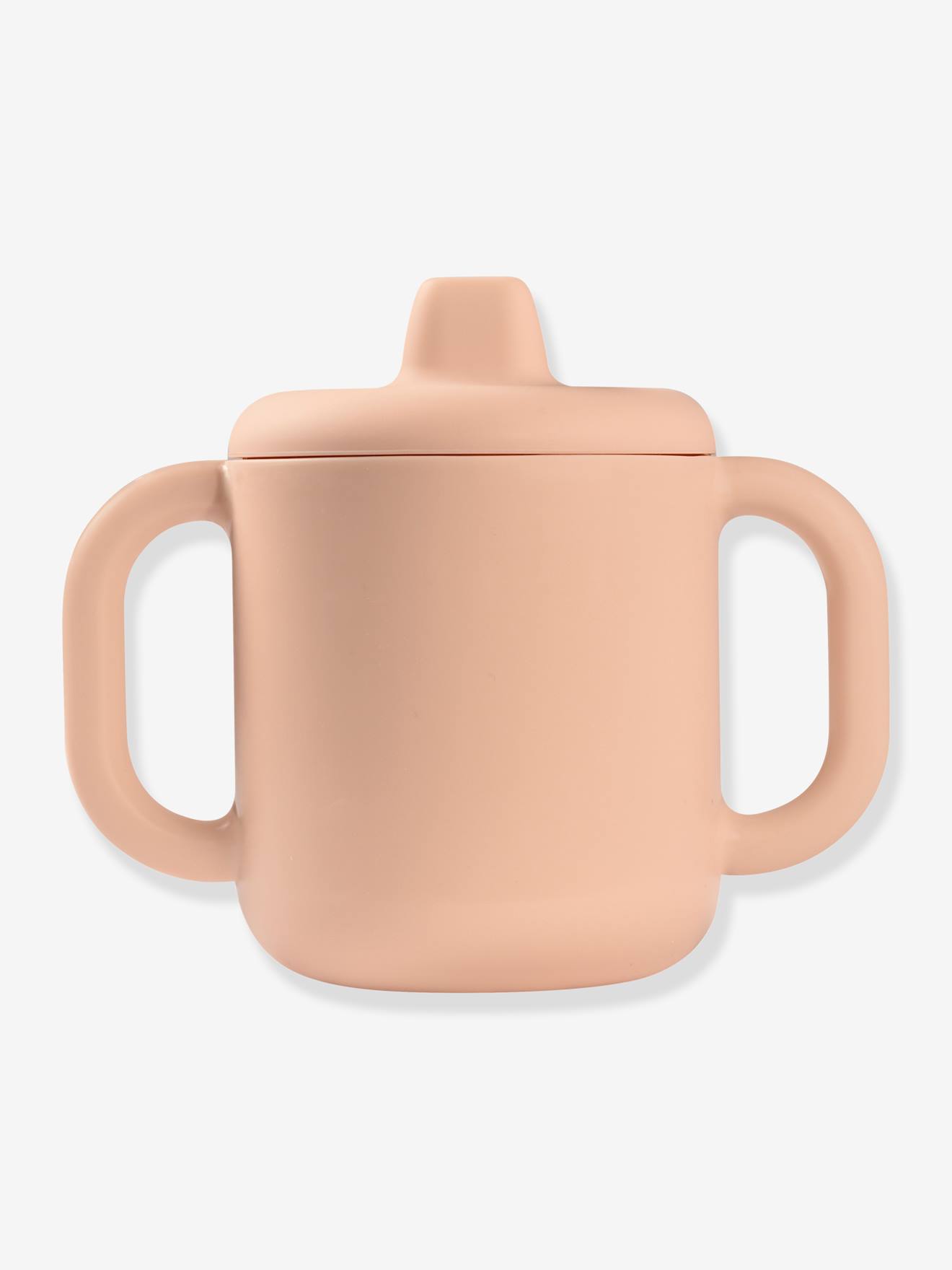 Tasse d'apprentissage BEABA en silicone bleu