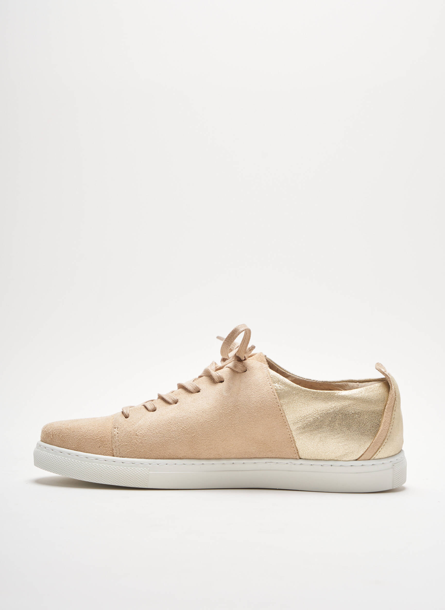 M Moustache Baskets Femme couleur beige