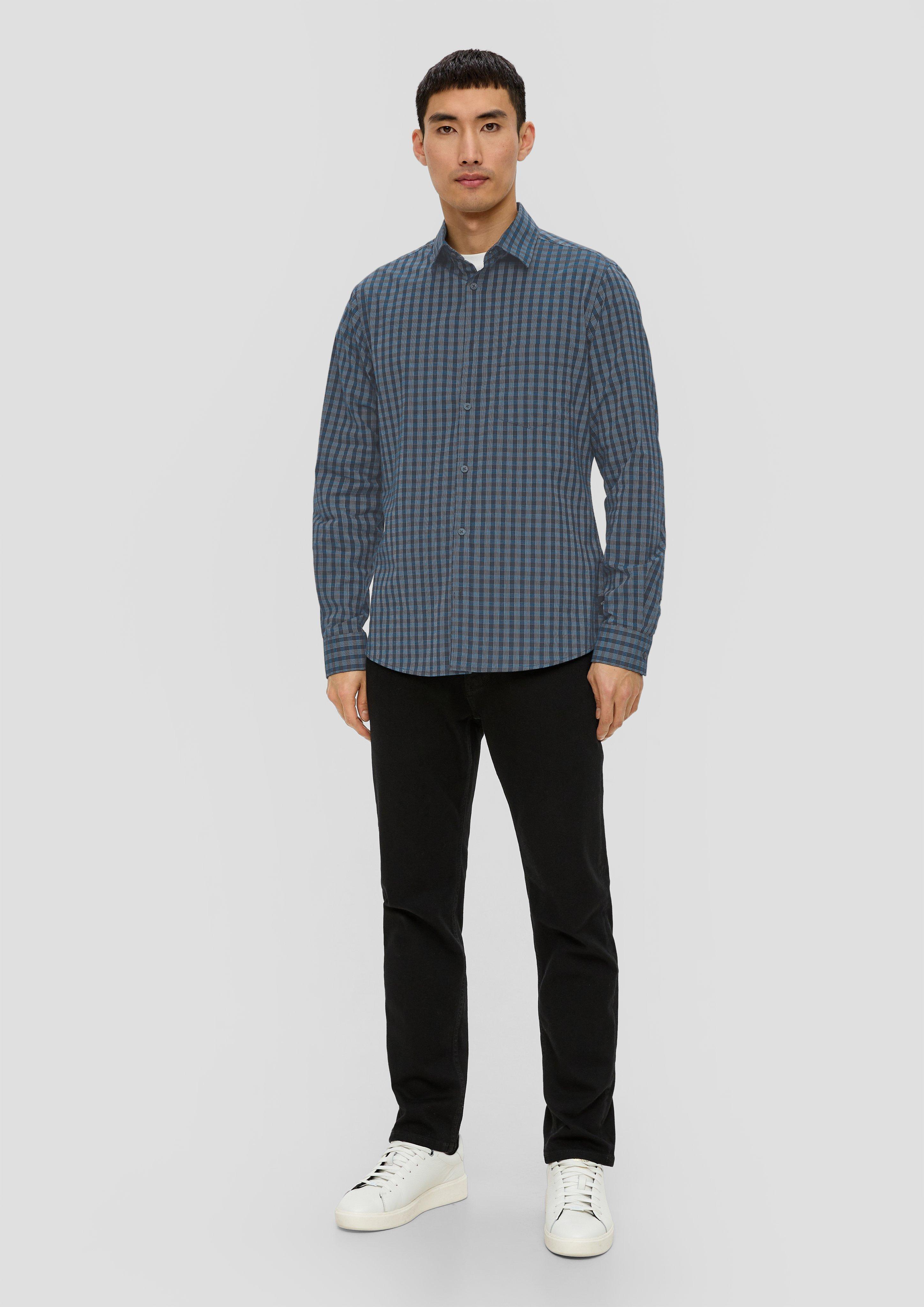 Slim: Hemd mit Kentkragen  2137953-59N1