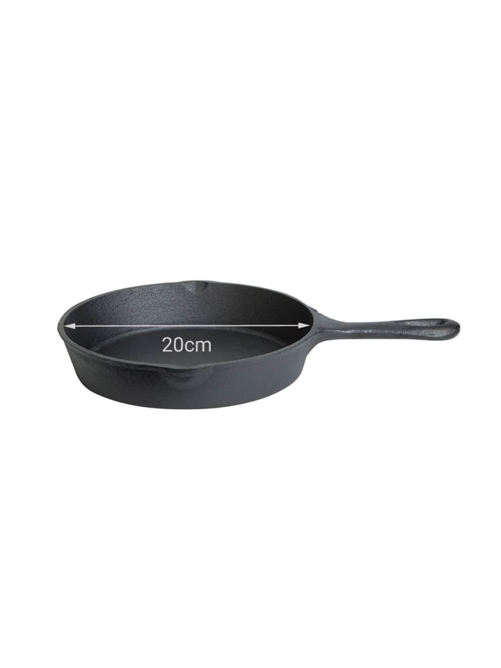 GAUMENKICK Grillpfanne Gusseisen in schwarz - D: 20cm günstig kaufen onesize
