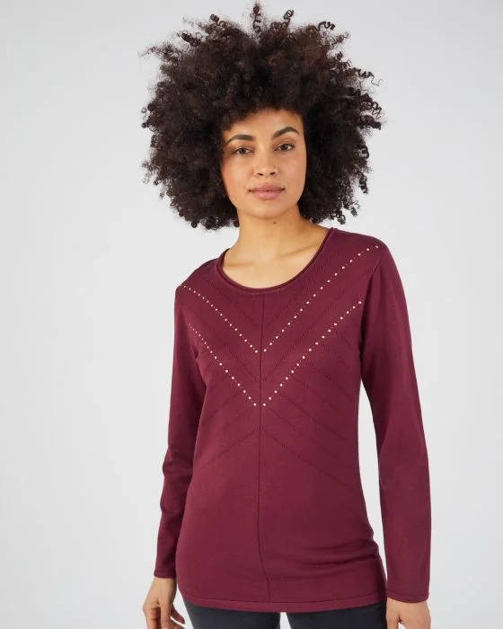 Pull fantaisie fibres viscose Lenzing(TM) EcoVero(TM)