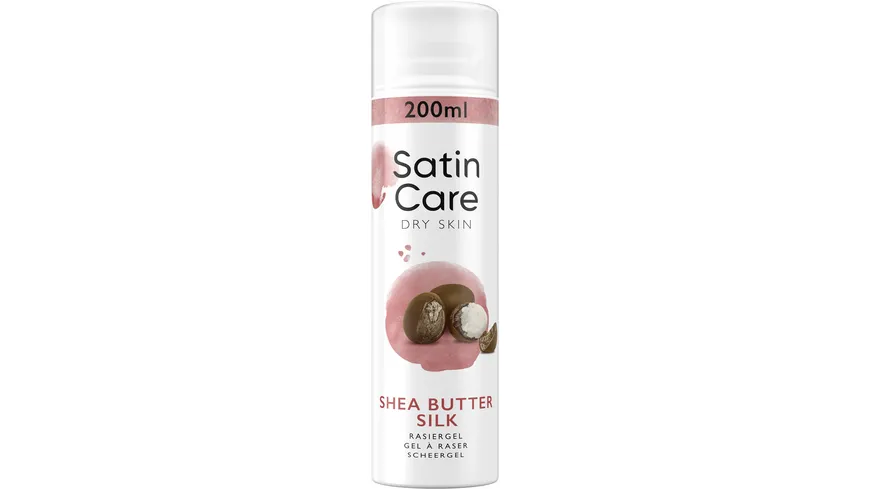 Gillette Satin Care Rasiergel Dry Skin Shea Butter Silk 200 ml