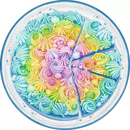 Puzzle 500 Teile - Circle of Colors Rainbow Cake