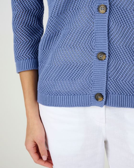 Gilet ajouré en coton biologique
