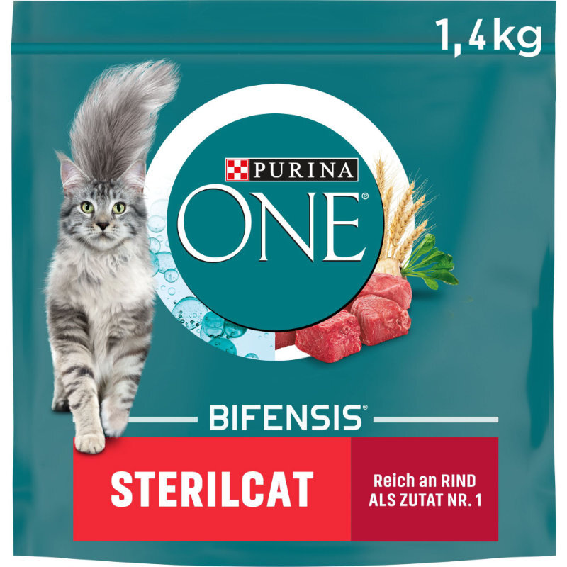 Purina ONE Trockenfutter Purina ONE BIFENSIS Sterilcat Rind 1,4 kg