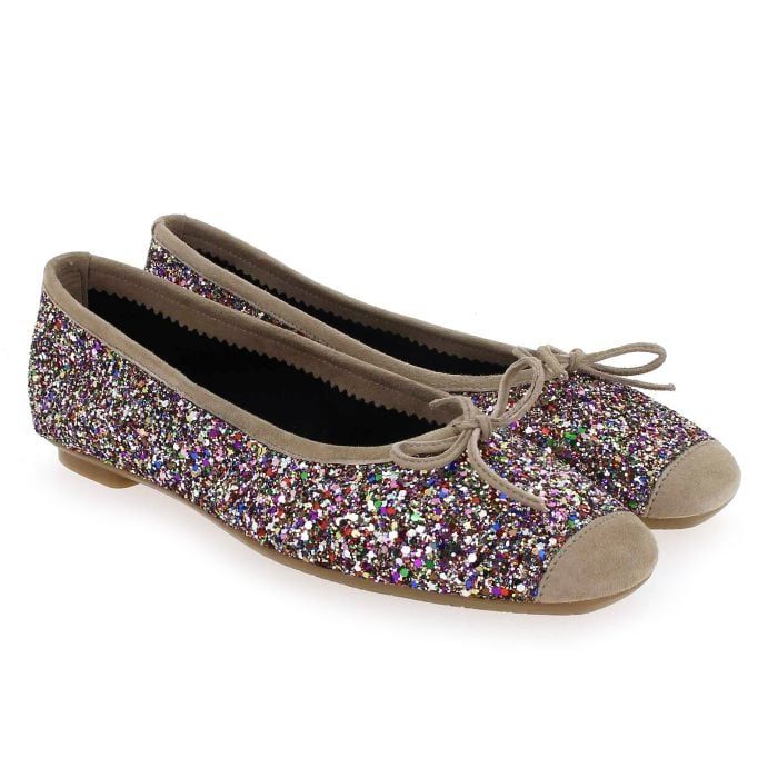 Reqins  HARMONY GLITTER - Taupe Multicolore