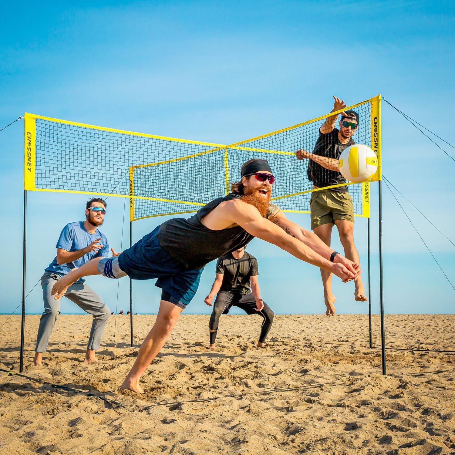Crossnet Official 4 Fächer Volleyball
