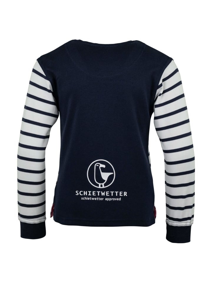 SCHIETWETTER Auri, Pullover in weiß-navy/pink günstig kaufen