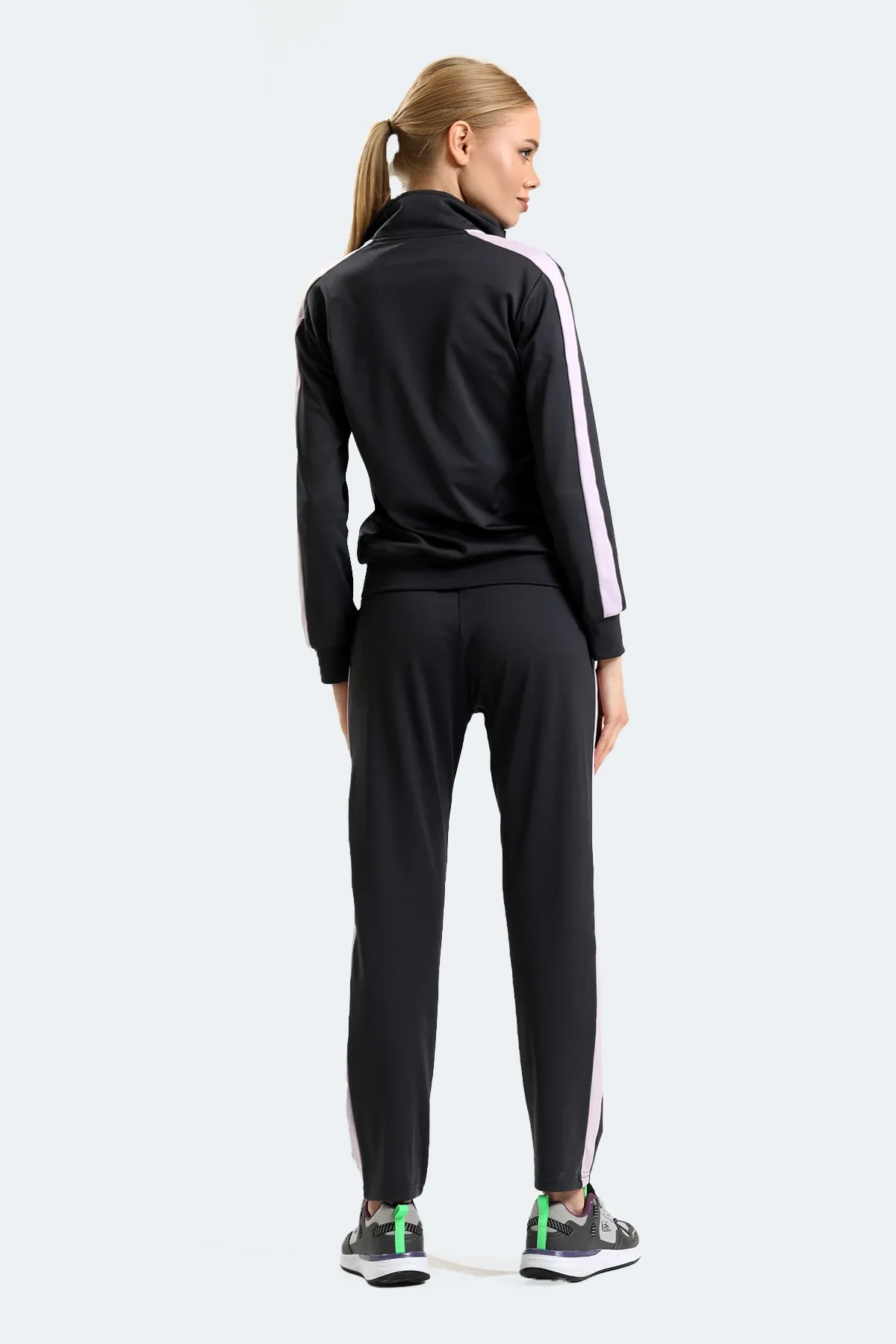 Slazenger  Rıfle Damen-Trainingsanzug-Set Dunkelgrau