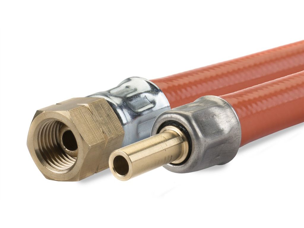 Gimeg Marine 75 cm 1/4 Zoll links X 8 mm PVC Gasschlauch