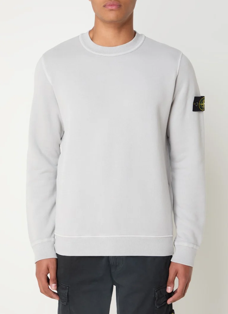 Stone Island 61241 organic cotton sweater with logo