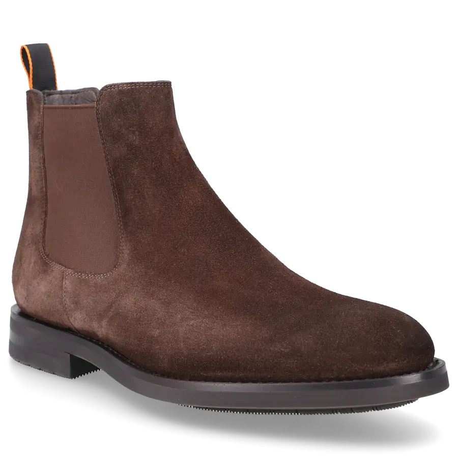 Santoni - Chelsea Boots 17838 Veloursleder - braun