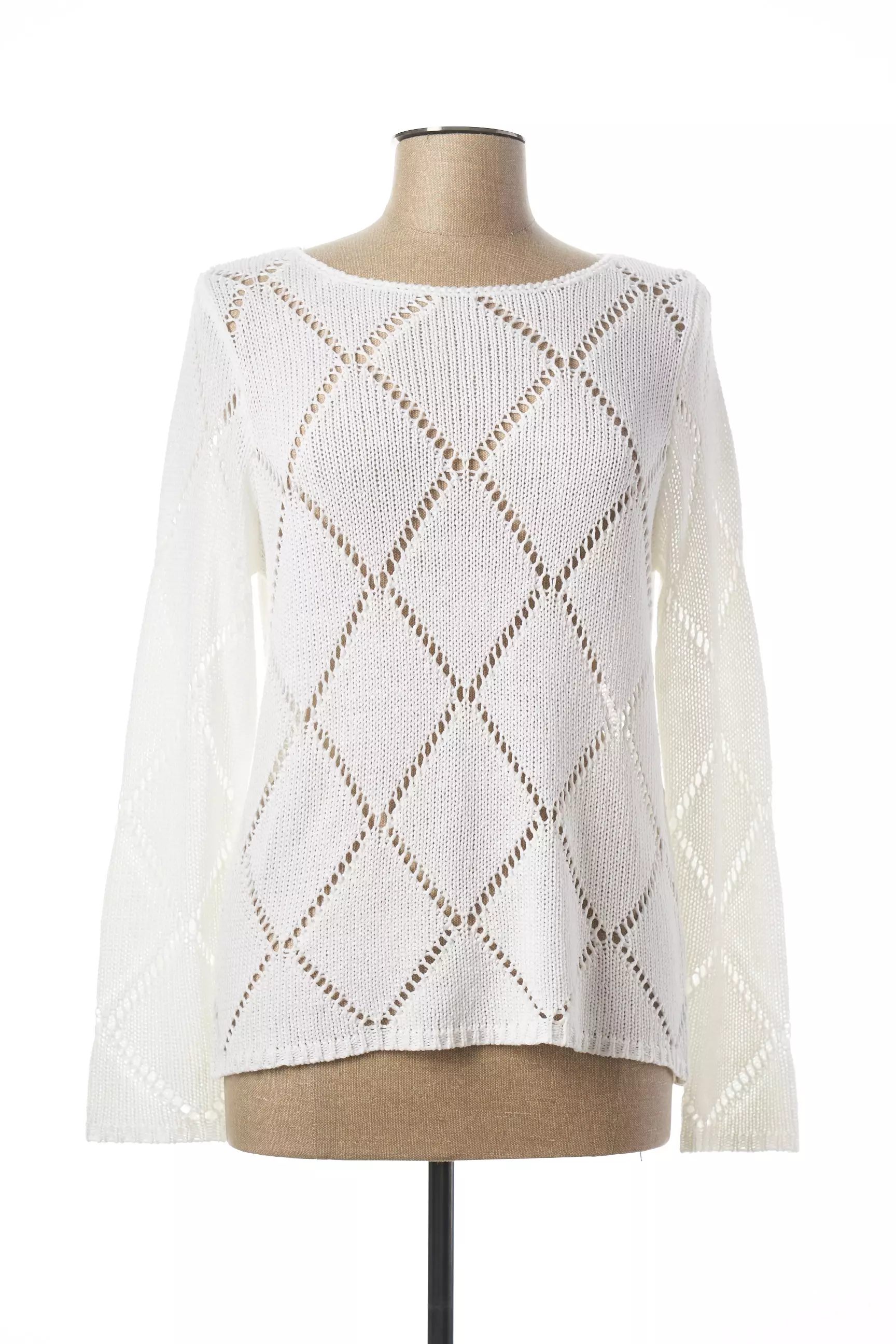 Marble Pulls Femme couleur blanc