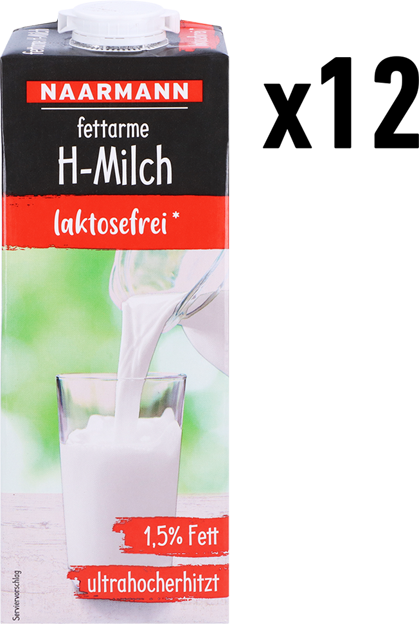 Naarmann H-fettarme Milch 1,5% laktosefrei