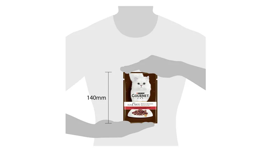 PURINA GOURMET A la Carte mit Rind an erlesenem Sommergemüse 85 g