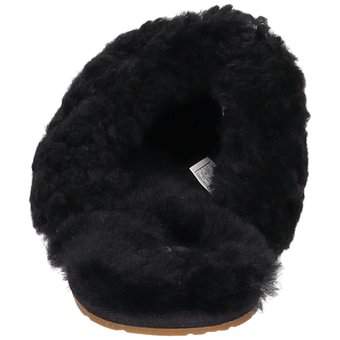 UGG Maxi Curly Slide Hausschuhe in schwarz