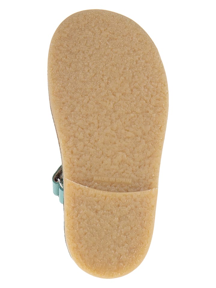 kmins Leder-Halbsandalen in Türkis günstig kaufen