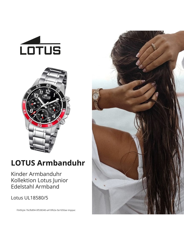Lotus Chronograph-Armbanduhr Lotus Junior silber mittel (ca. 36mm) günstig kaufen onesize
