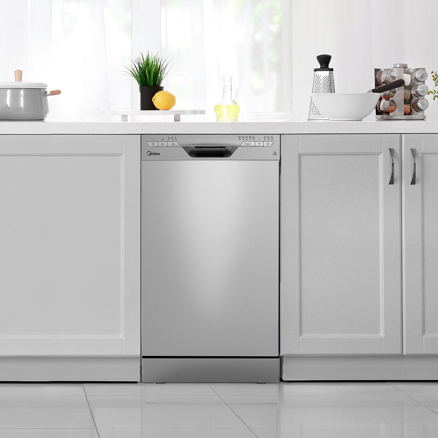 Midea Standgeschirrspüler, SF 3.45N Pro, 9 l, no