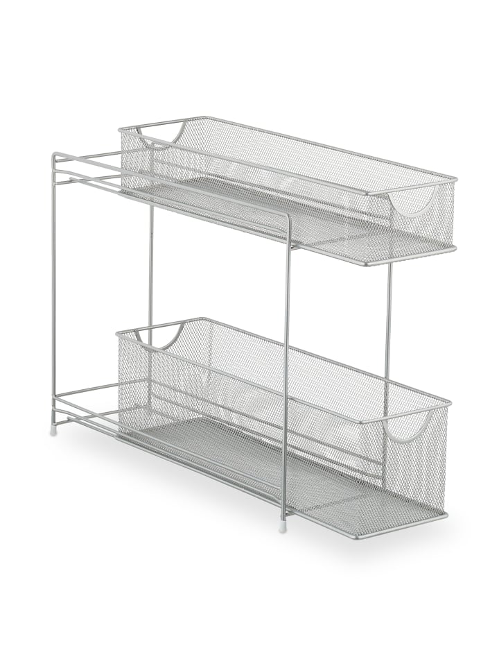 relaxdays Küchenschrank Organizer in Silber - (B)15 x (H)40 x (T)46 cm günstig kaufen onesize