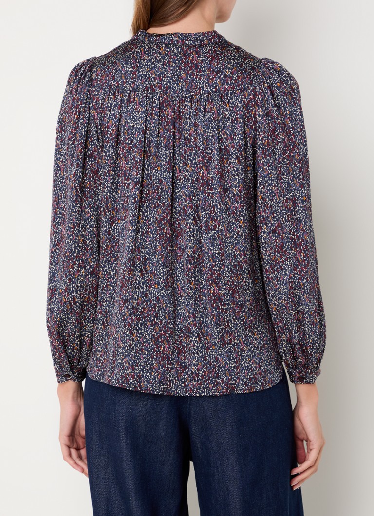 Sessùn  Leonce blouse met print en ballonmouw
