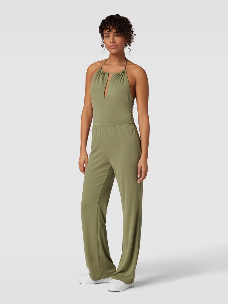 Jumpsuit mit Cut Outs in lindgrün