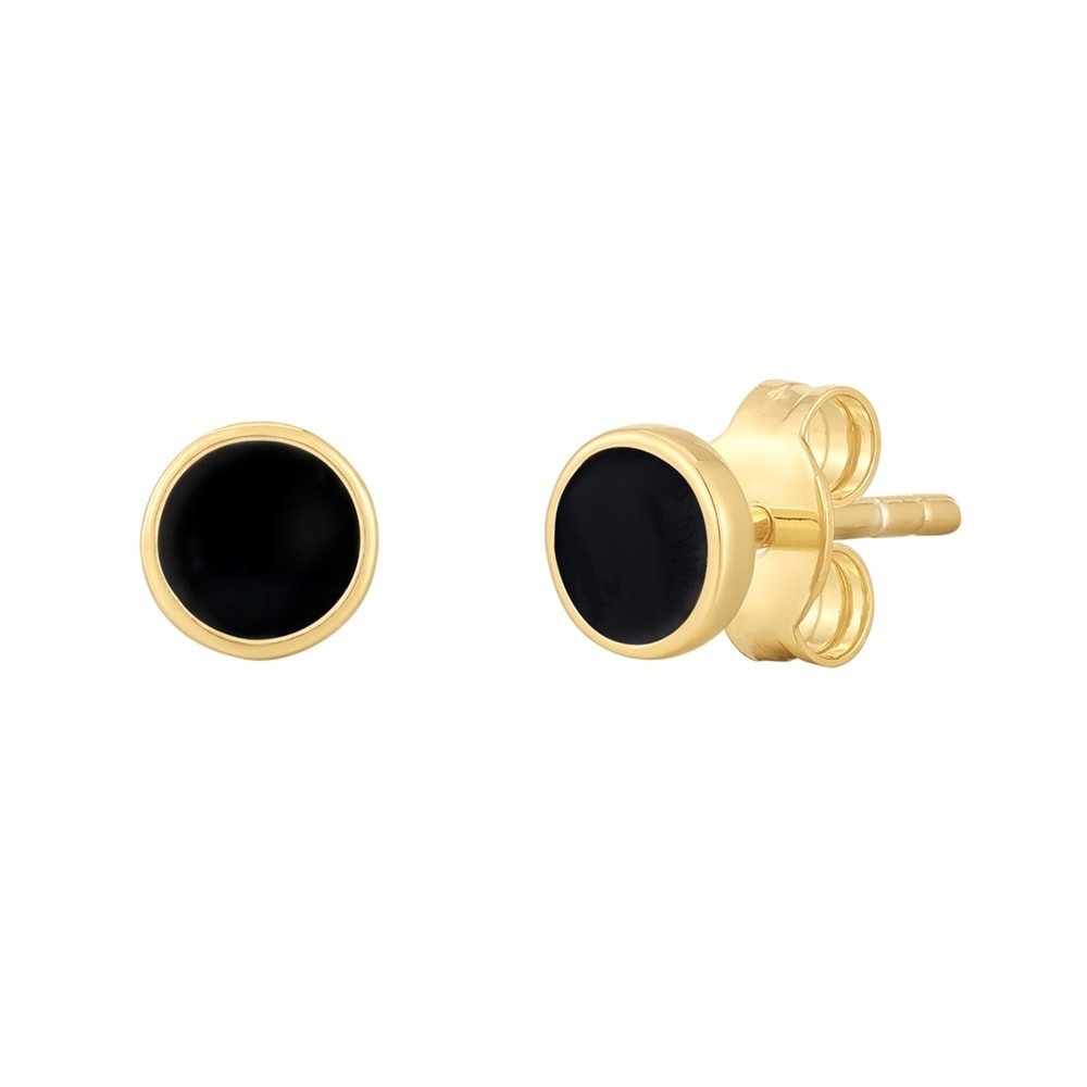 Glanzstücke München Boucles doreilles Cercle Argent sterling en Or jaune Boucles d'oreilles