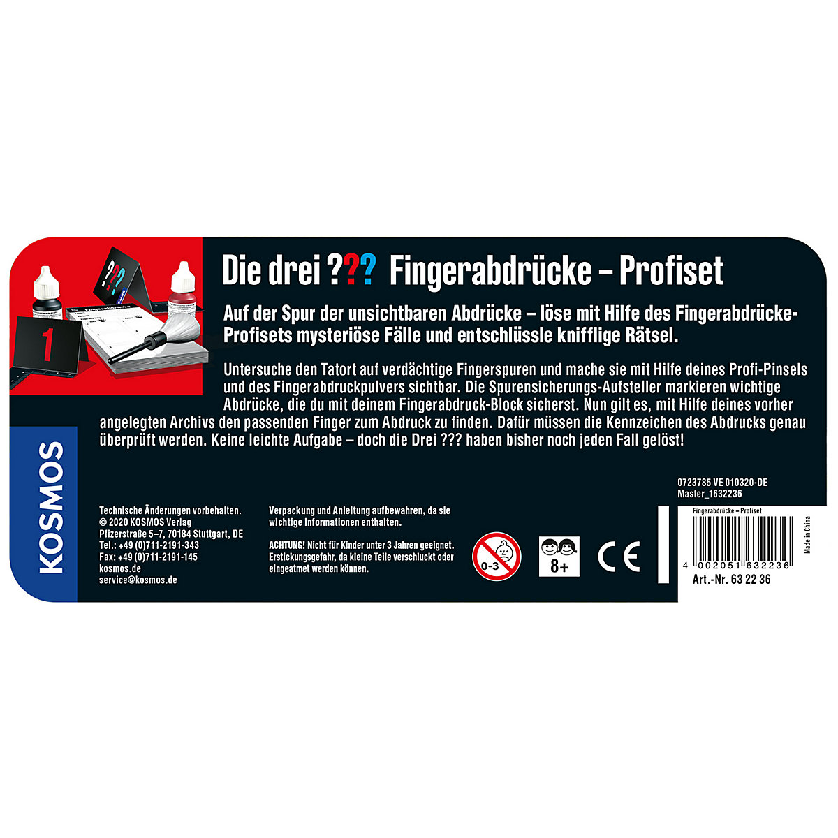 Die drei  Fingerabdrücke - Profiset