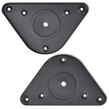 vidaXL Tischbein 4x höhenverstellbares Tischbein Schwarz 710 mm