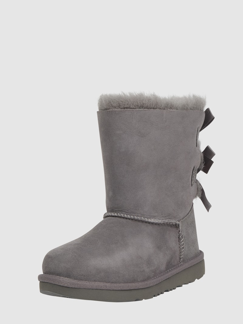 Stiefel mit Schleifen-Details Modell 'BAILEY' in hellgrau