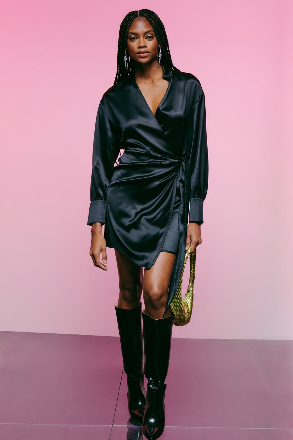 Kim satin dress