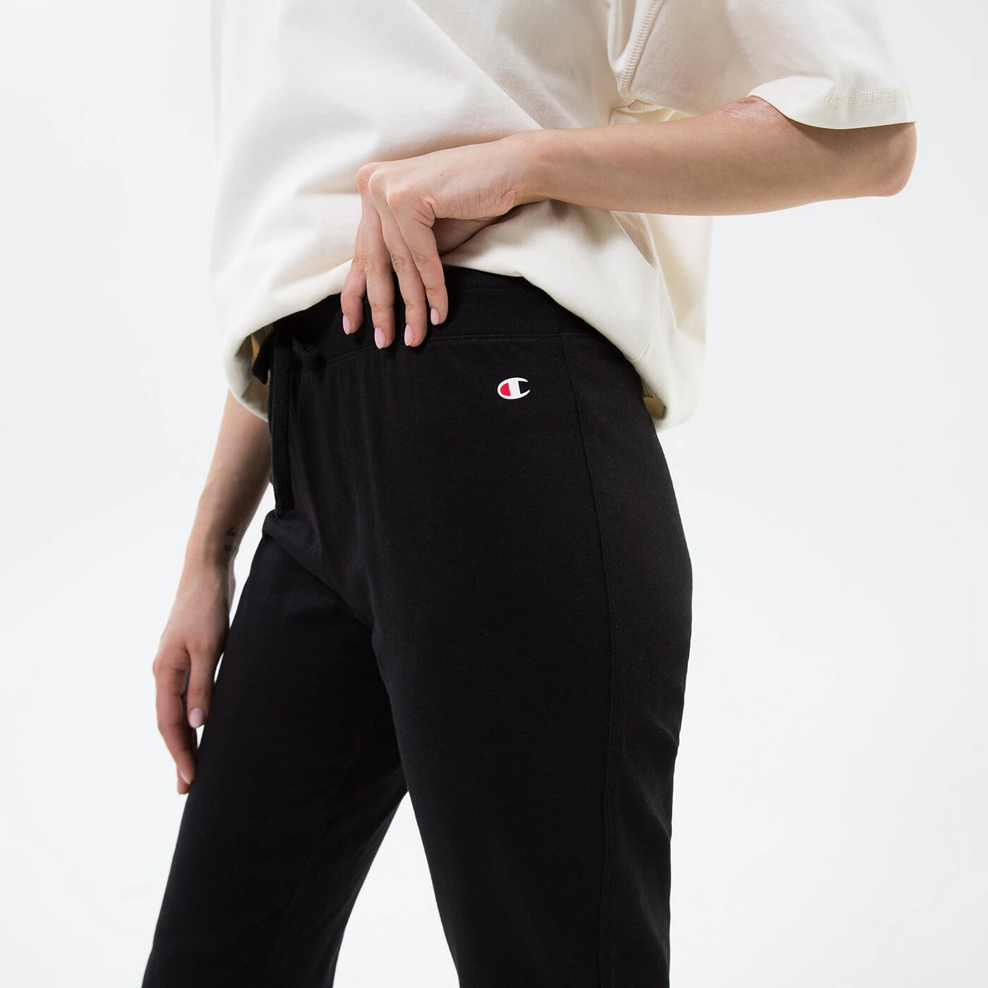 CHAMPION HOSE RIB CUFF PANTS Schwarz