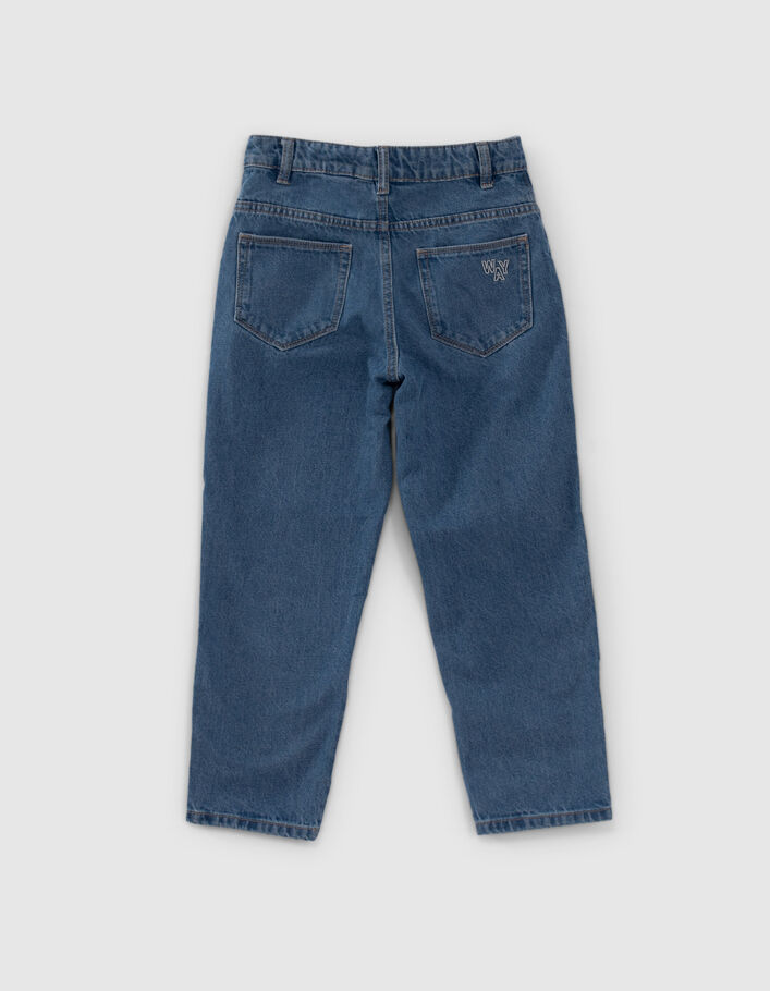 Jean MOM bleu clair coton bio 7/8e fille