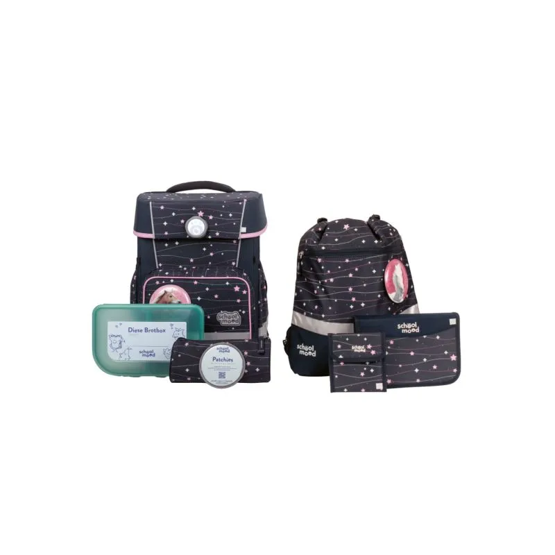 School Mood Champion 7-teiliges Schulranzen-Set - Ella (Pony)