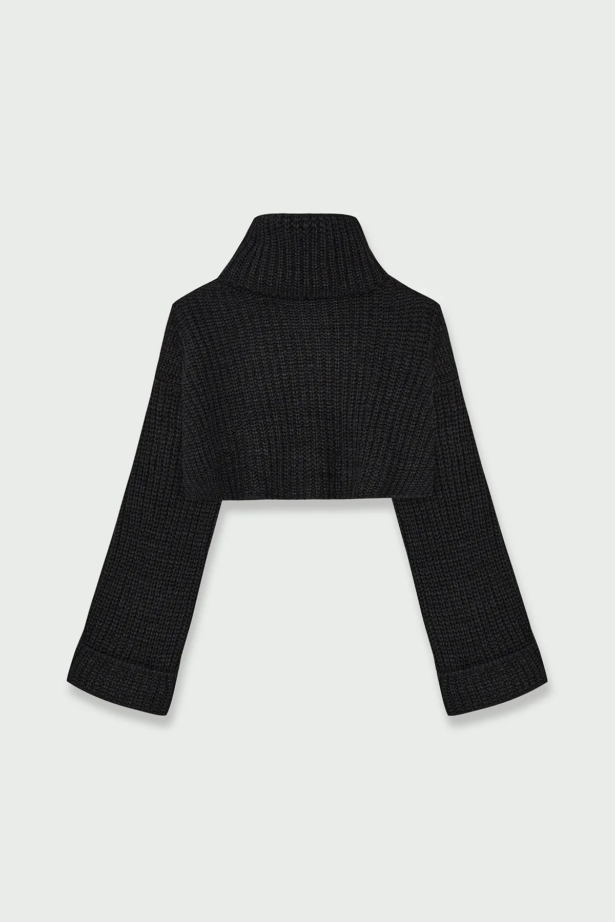 VATKALI  Rollkragenpullover in Schwarz