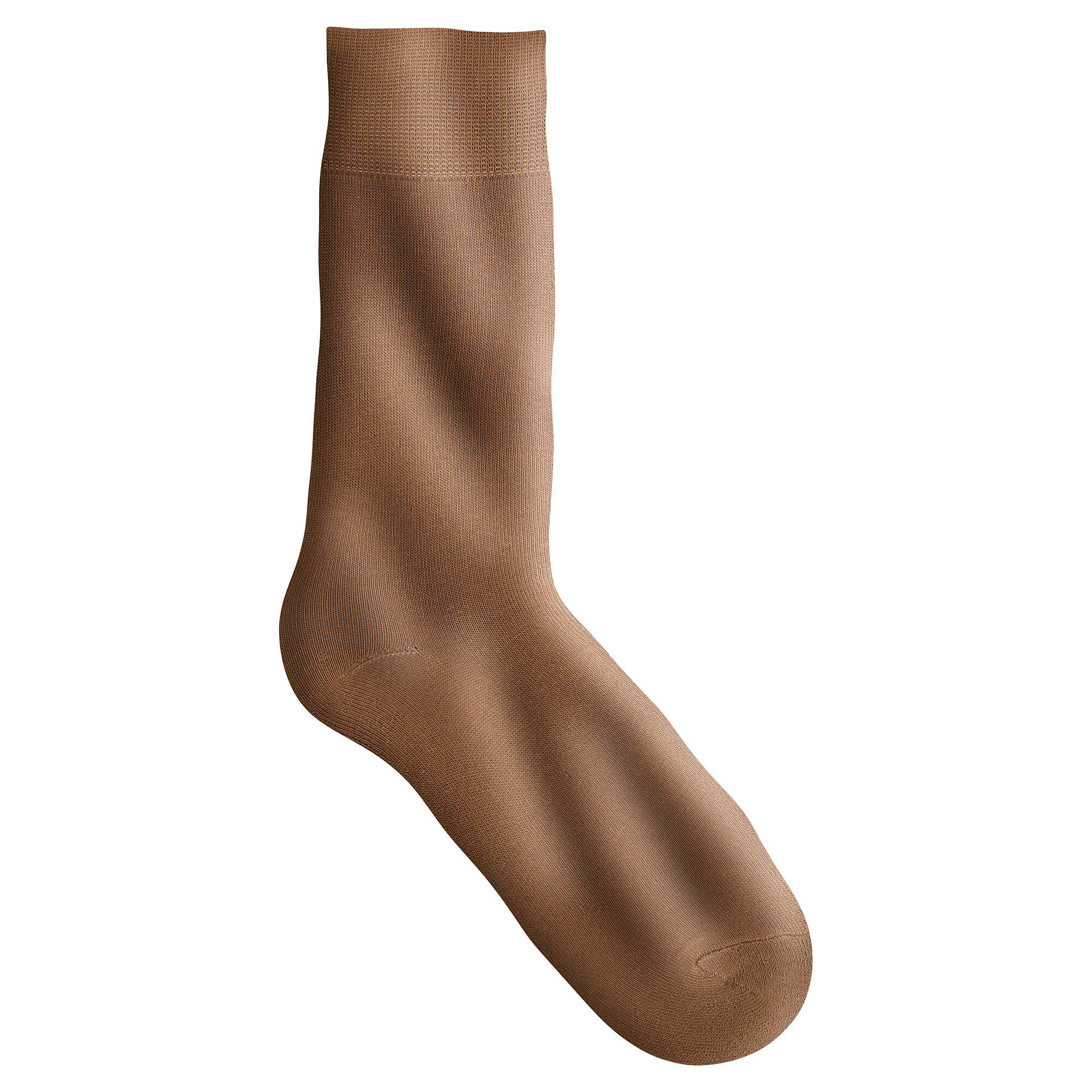 Mi-chaussettes unies bouclette coton thermique