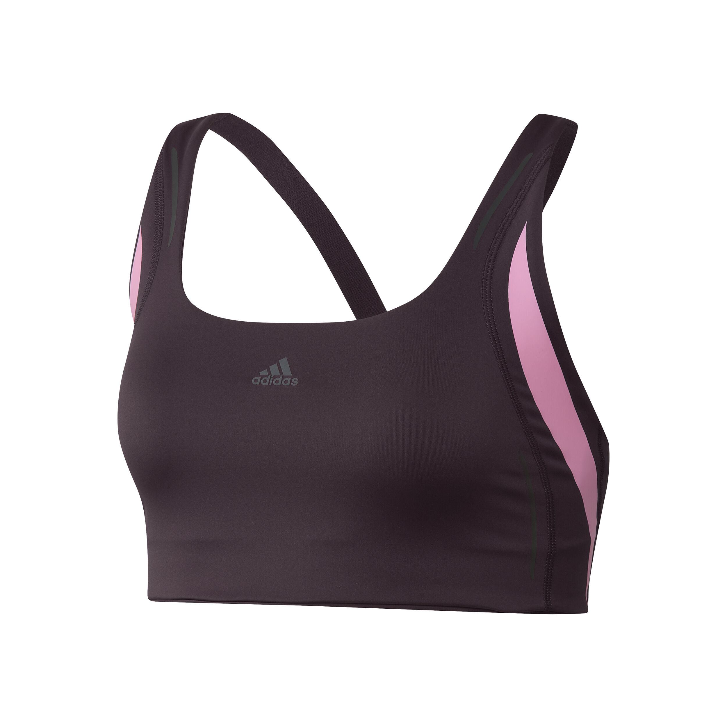 PWI L Medium-Support High Intensity Sport-BH Damen - Schwarz, Pink