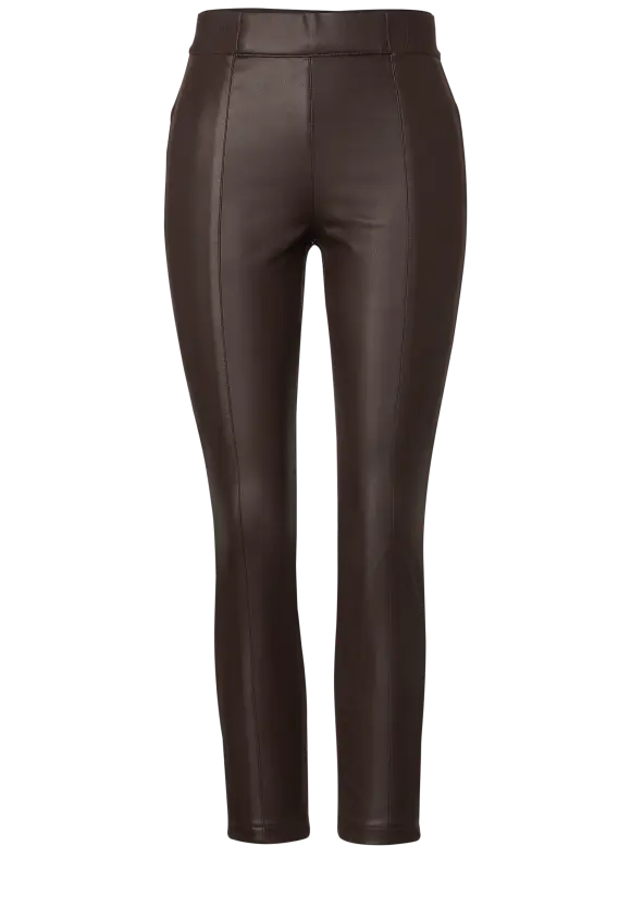 Street One Skinny Fit Hose in PU-Optik