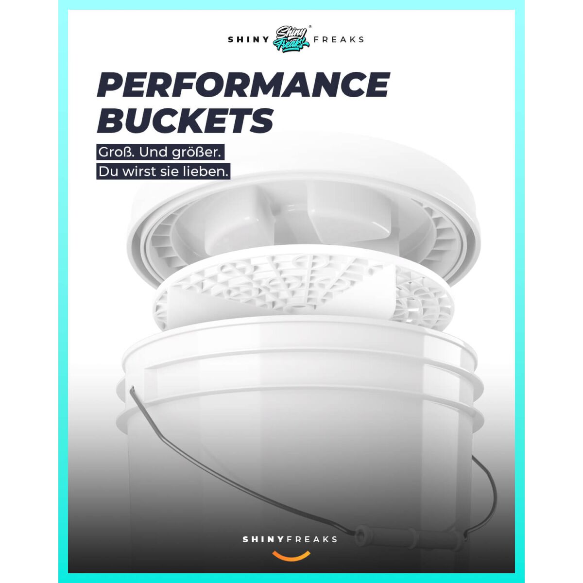 chemicalworkz Performance Buckets Wascheimer 3,5GAL Weiß