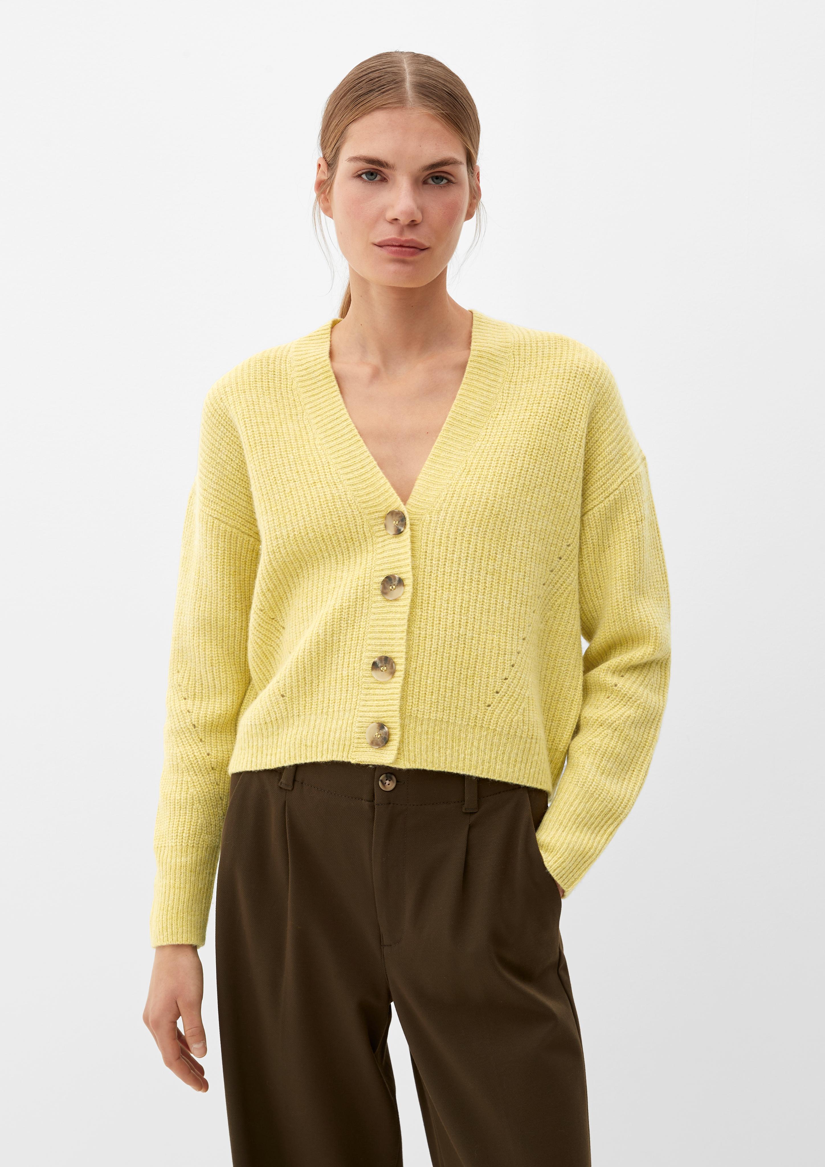 Strickjacke aus Wollmix  2120904-1491