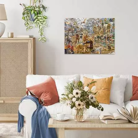 Puzzle 1000 Teile - Chaos in der Galerie