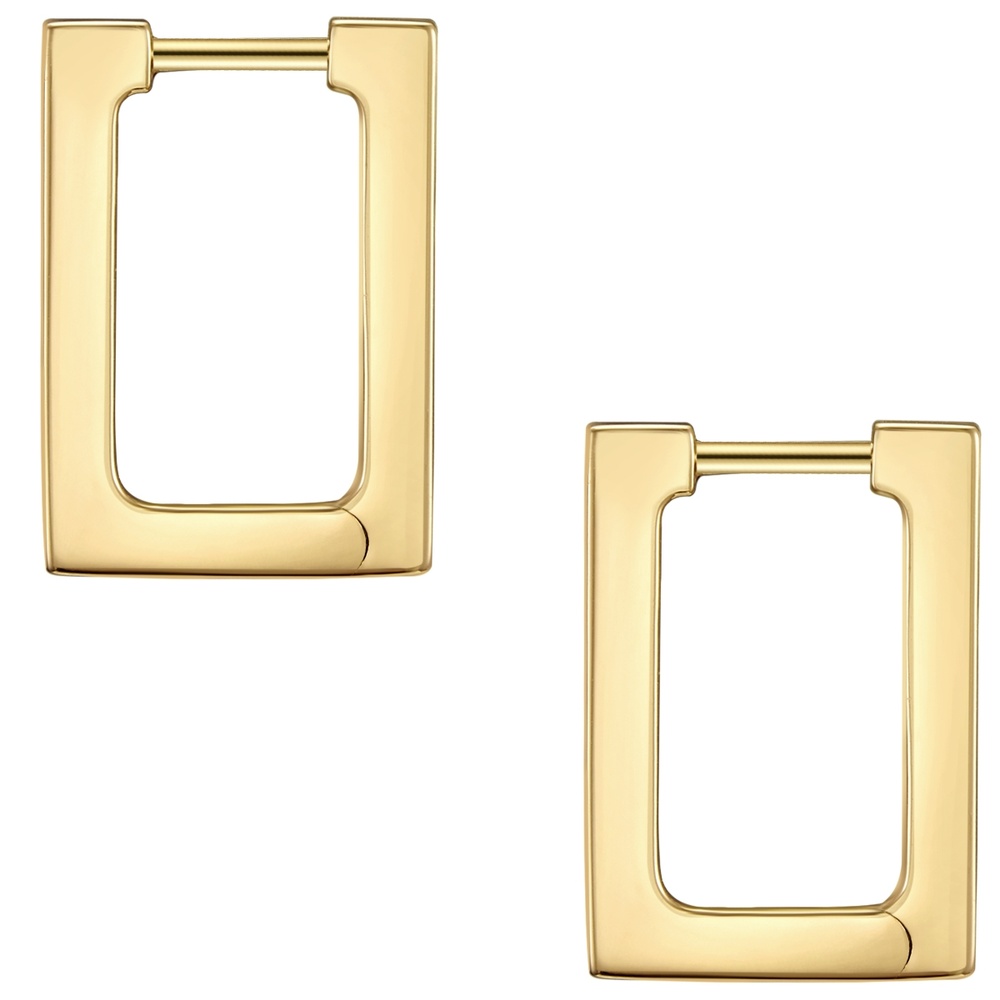 Glanzstücke München Créoles en argent Argent sterling en Or jaune Boucles d'oreilles