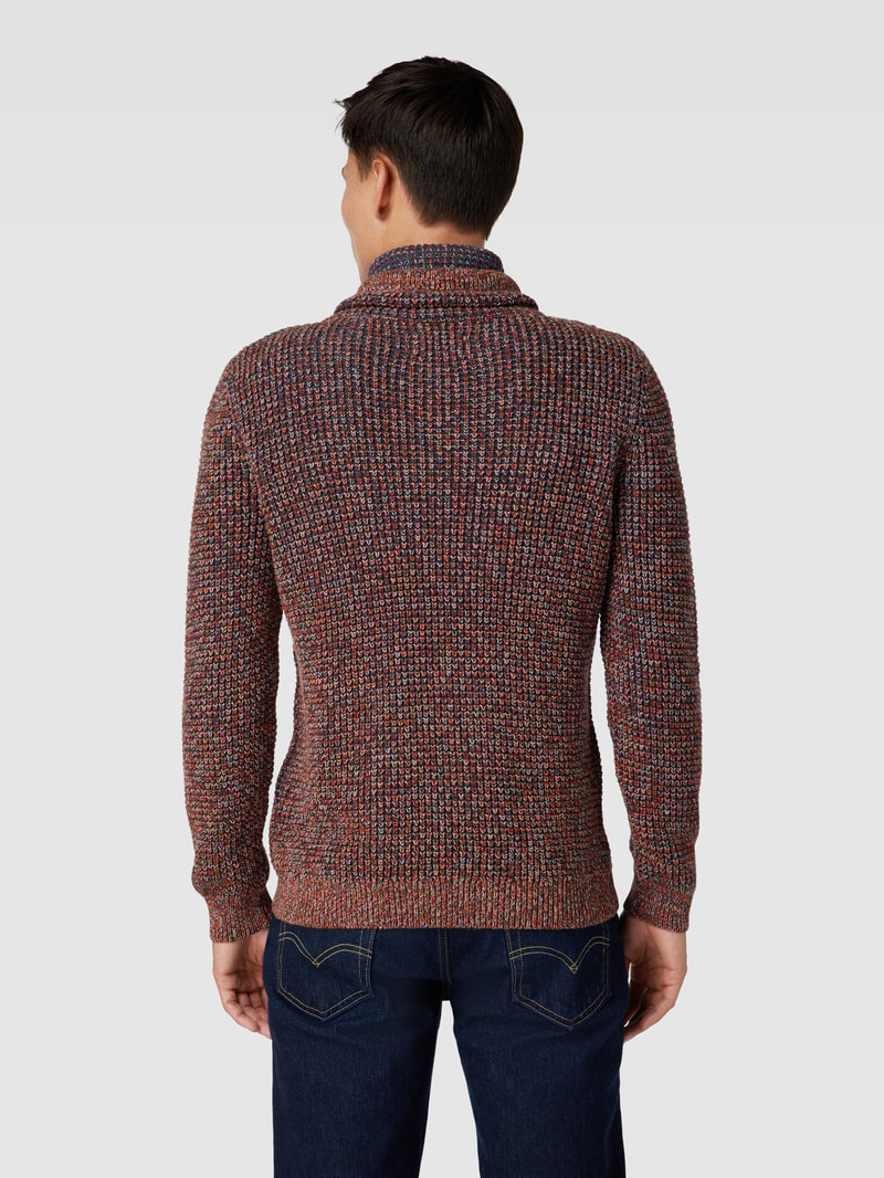 Strickpullover mit Allover-Muster in rot