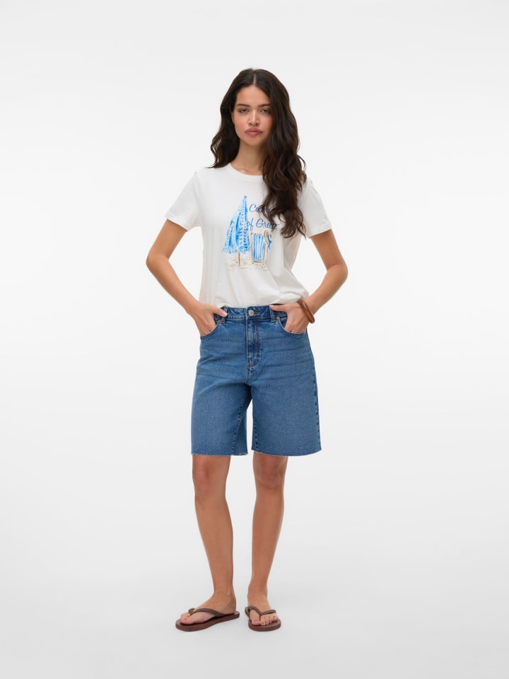 Vero Moda Jeans-Shorts in Medium Blue Denim günstig kaufen