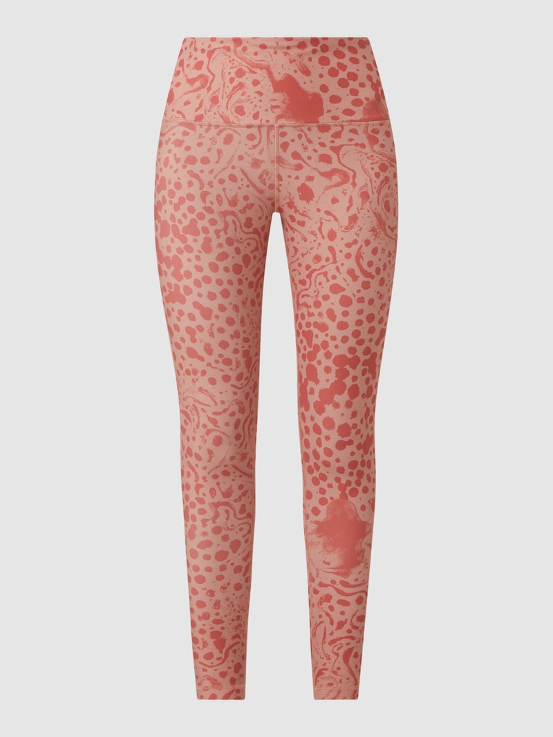 Sportleggings mit Allover-Muster in koralle