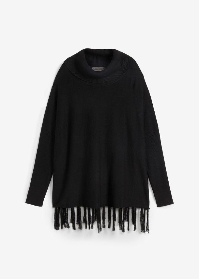 Pullover mit Fransenkante