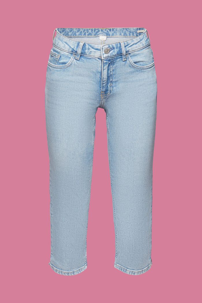 Capri-Jeans mit mittelhohem Bund