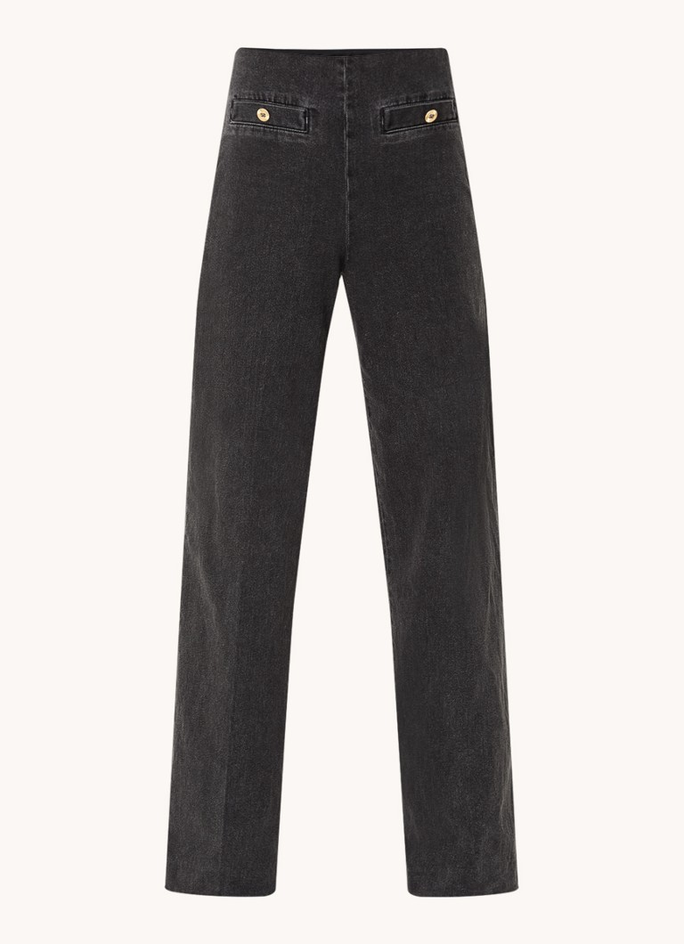 Sandro  High waist loose fit jeans met steekzakken