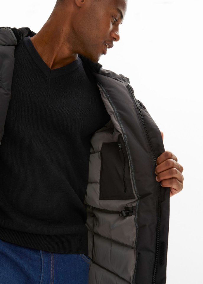 Essential-Hybrid-Thermo-Parka mit recycelter Daune, innen gesteppt